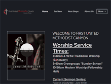 Tablet Screenshot of firstchurchcanyon.com